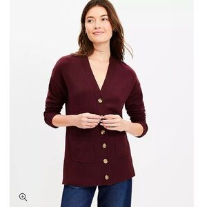 Loft V-Neck Pocket Cardigan